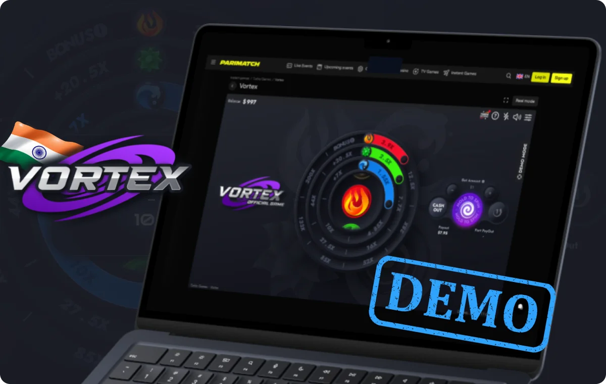 Vortex demo version for Indian players